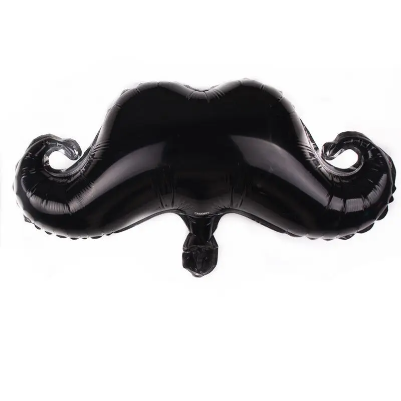 

mini Baby shower boy balloon Black Beard Foil Balloons Halloween Funny party supplies Little Man Mustache Shaped Ballon globos