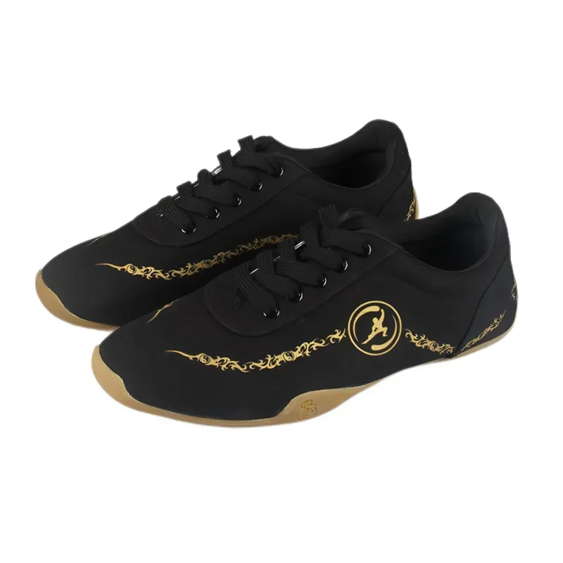 USHINE Male Canvas Couple Kung Fu Tai Chi Shoes Martial Art Shoe Man Sneakers Soft Non Slip Free Flexible Sole Men Women Shoes