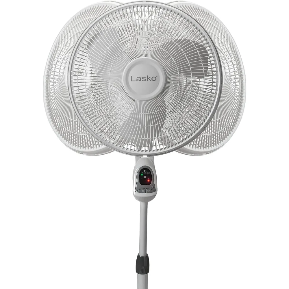 Pedestal Fan, Oscillating Adjustable Pedestals Stand Fans with Timer and Remote, Pedestal Fan