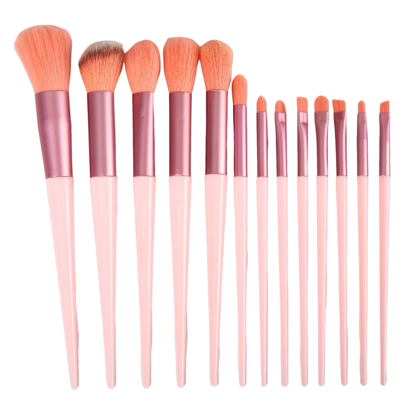 13PCS Makeup Brushes Set High Quality Fiber Eye Shadow Foundation Women Cosmetic Brush Eyeshadow Blush Beauty Soft Make Up Tools