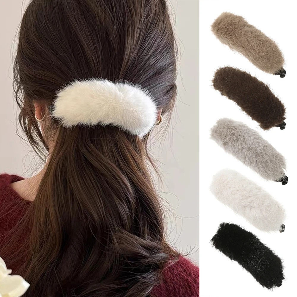 Сплошной-цвет-плюшевая-заколка-для-волос-новая-женская-осенне-зимняя-повседневная-заколка-для-волос-среднего-размера-аксессуары-для-волос