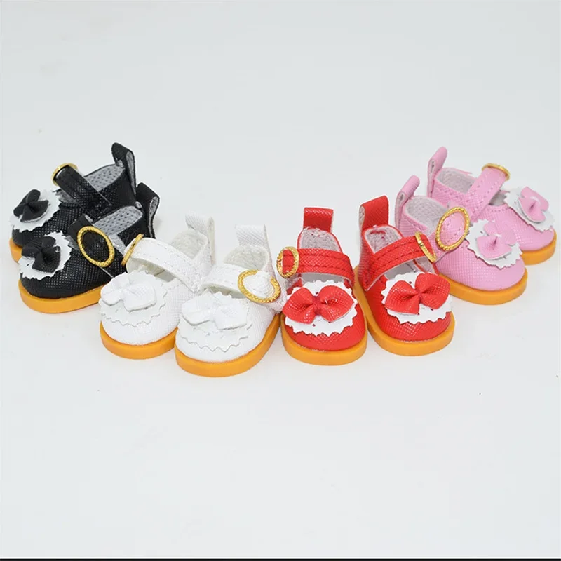 1 Pair Cute Cotton Doll Shoes Joint Doll Accessories Shoes Princess Shoes Mini 4CM Small Shoes Girl Doll Dressing Accessories