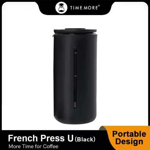 Timemore loja imprensa francesa café pequeno u 450ml fabricante utensílios caneca branco preto para cozinha casa trave escritório
