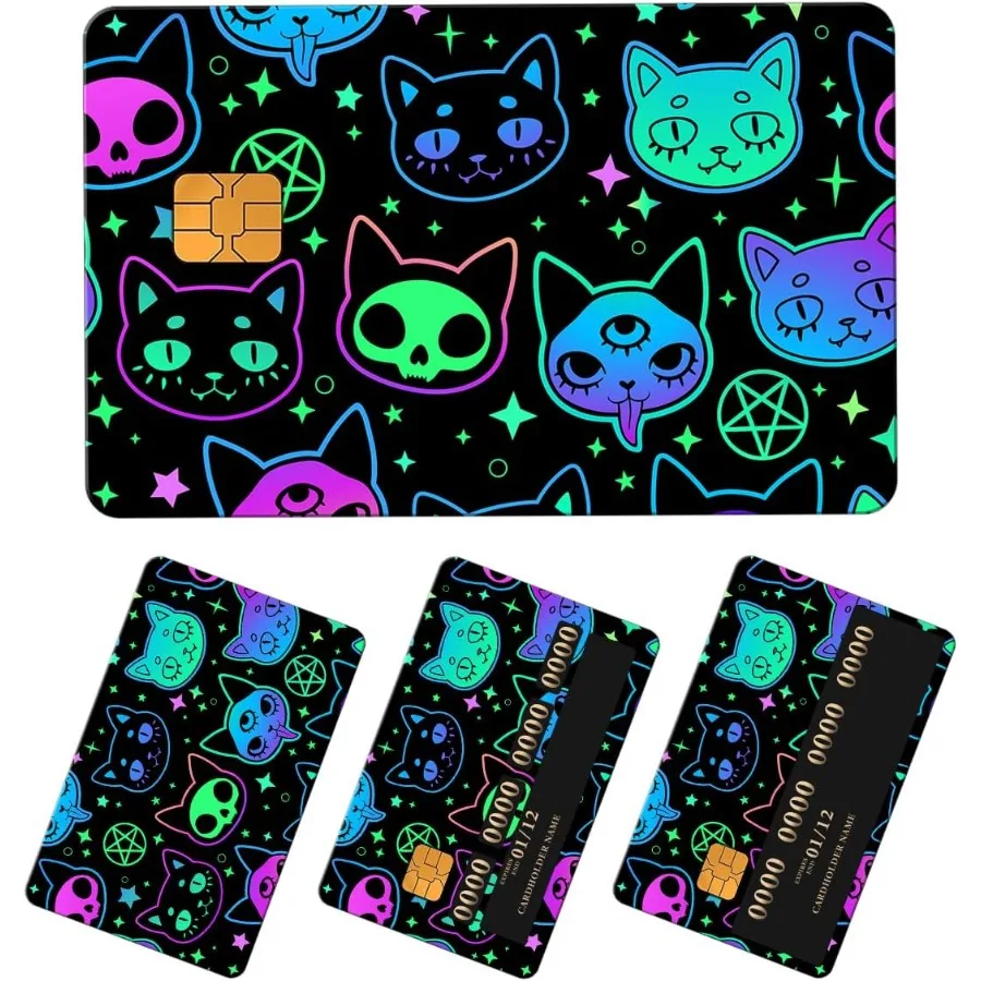 بطاقة الائتمان الجلد لطيف بطاقة الخصم الجلد تحريك 4 قطعة أنيق سليم المضادة للتجاعيد القابلة للإزالة بطاقة الائتمان تحريك لمفتاح النقل Ne