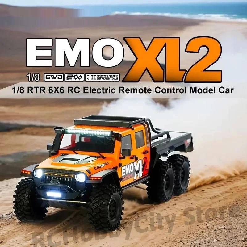 EMO XL2 Wild Horse 1/8 6X6 RC Rock Crawler Electric 6WD With Differential Lock Dual Speed All Terrain Off Road Hobby Collectible