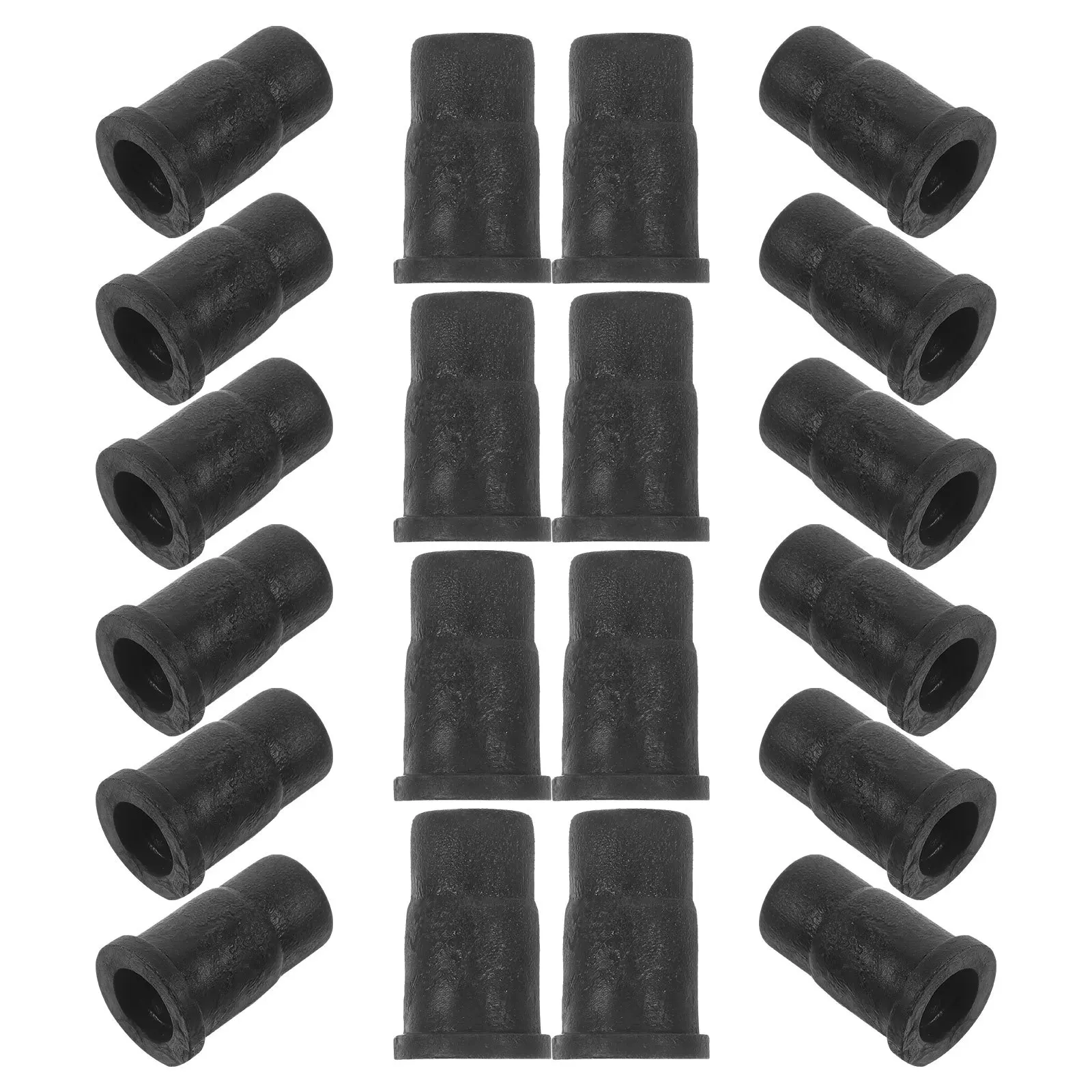 

20pcs Socket Inserts Small Wheel Sockets For Home Furniture Stem Caster Mounting Swivel Caster Sleeve Furniture Insert Socket