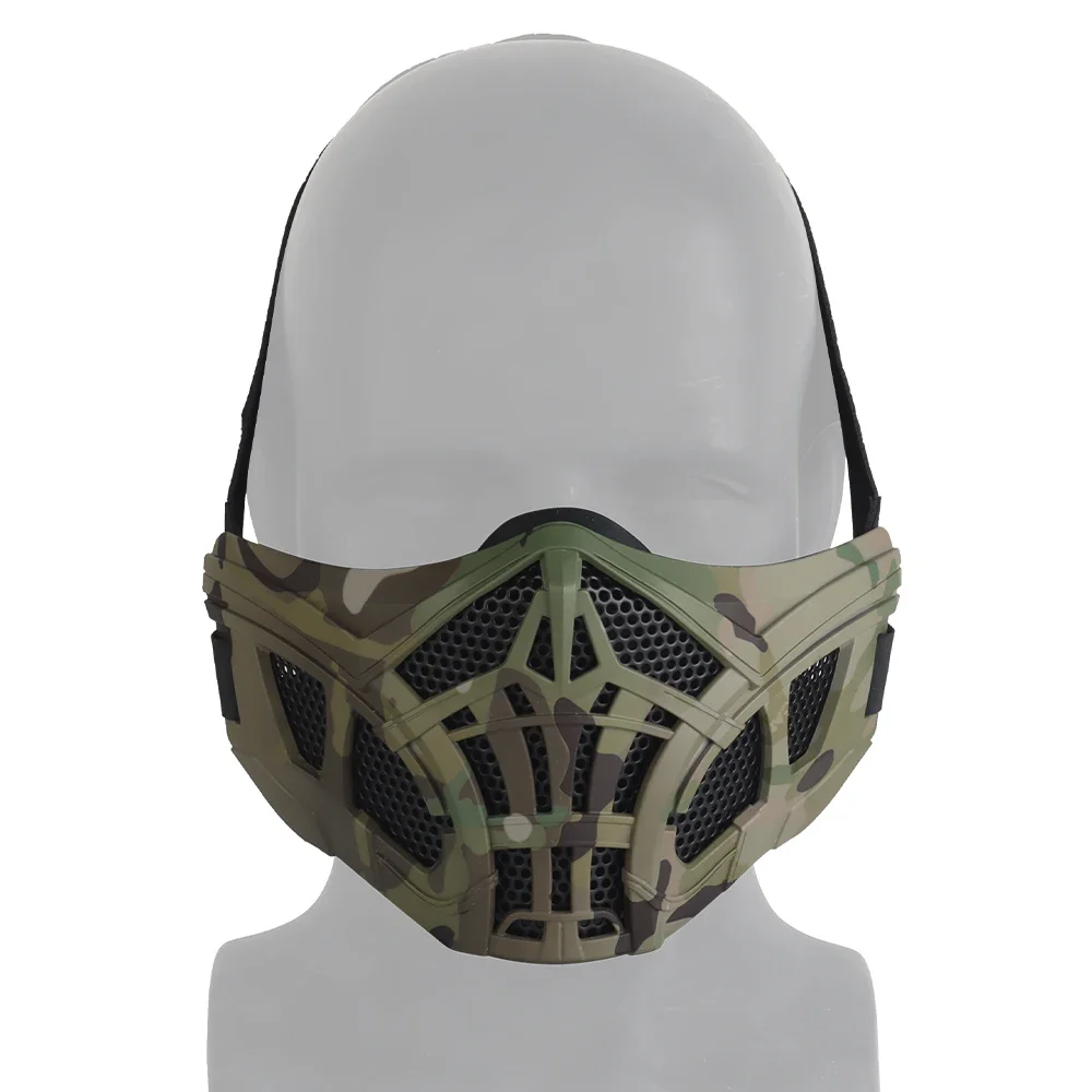 Máscara de Halloween transpirable en silicona para Airsoft y Cosplay - imagen 5