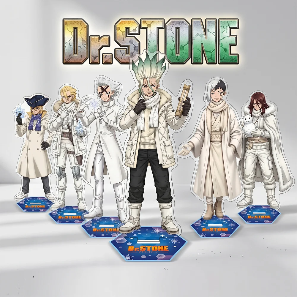 Dr. Stone Sapporo Snow Festival - Soporte acrílico de doble cara de 15 cm, llavero, 2026, NUEVO, Anime, Ishigami Senku Asagiri Gen, Regalo