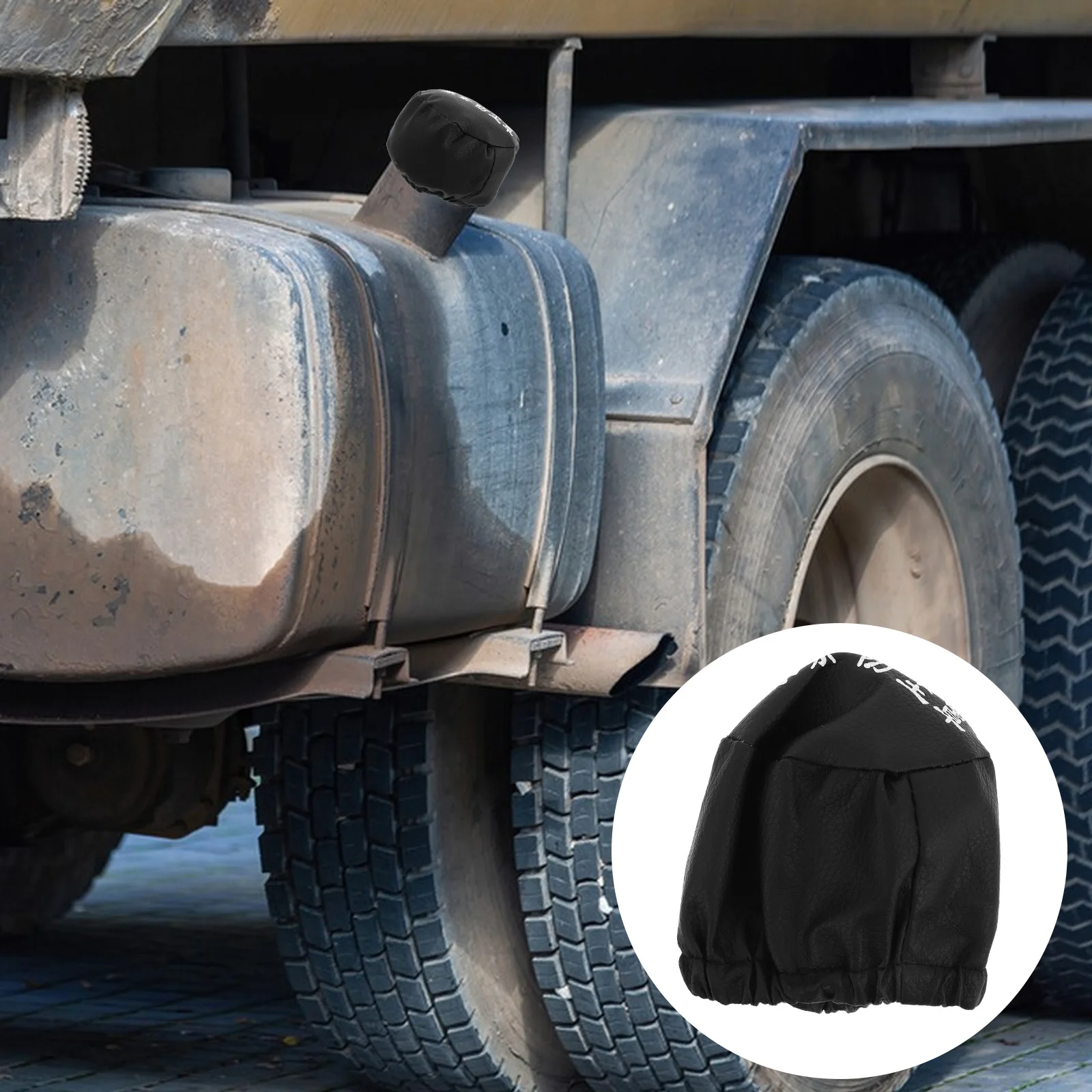 

Universal Black Fake Tank Waterproof Urea Tank Protector Scratch Resistant Durable Outdoor Use Truck Cap Debris Moisture