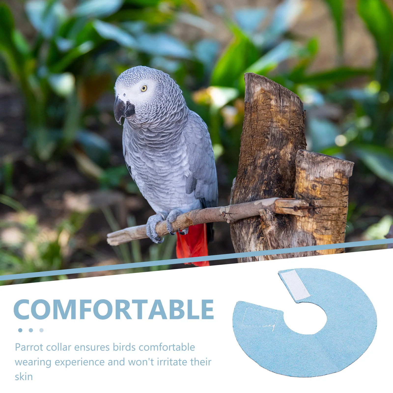 

Parrot Neck Anti-Biting Protective Microfiber Comfortable Durable Pet Wound Healing Size Large Bird Accessories