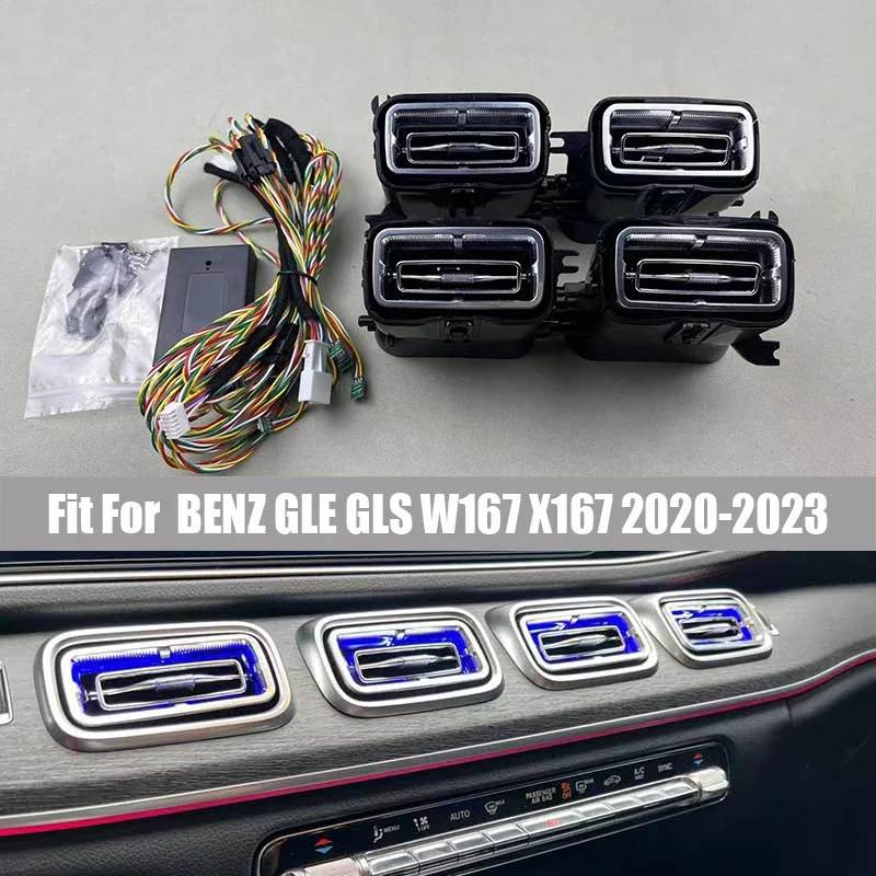 Front LED Air Vent Ambient Light Suitable for Mercede-benz GLE-class GLS-class W167 X167 2020-2023 GLE53 Illuminator Lamp