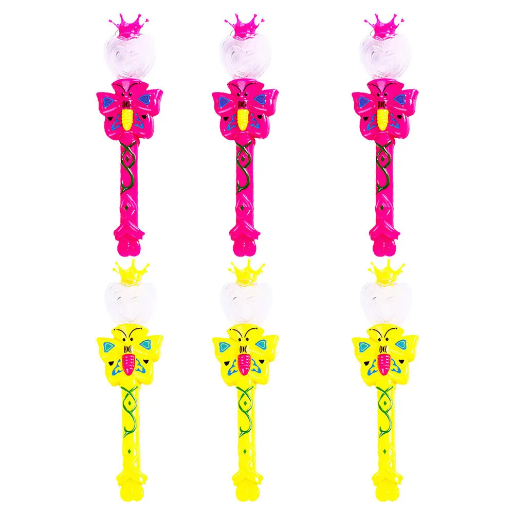 

6Pcs Light Up Glow Wand LED Stick Glowing Butterflies Party Performance Props Kids Concert Dance Light Up Toys