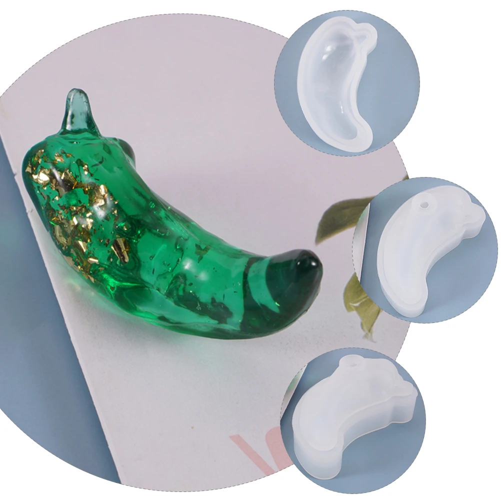 

1pc Crystal Resin Silicone Mold Diy Chili Shape Craft Making Tool Handmade Decor Accessory Simulate Pepper Ornament Kit