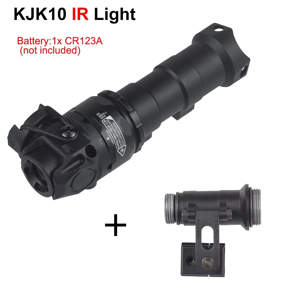 SureFire M300 M300B M300C M300V Light Series ARC Helmhalterung MICH2000 Schnellhelm-Seitenschiene für Helm-Taschenlampenhalterung – Detail 22
