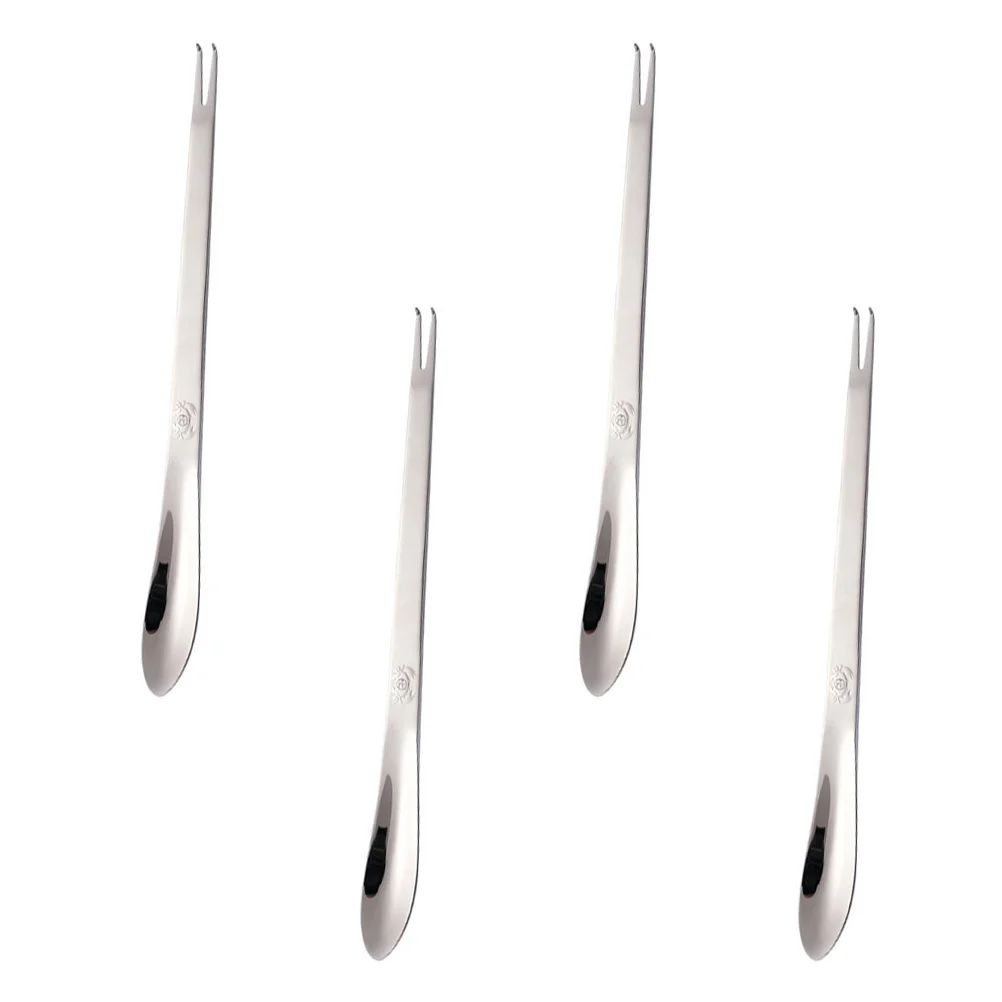 

4Pcs Stainless Steel Crab Eating Tools Kit Smooth Comfortable Seafood Openers for Crab Lobster Shellfish Peeling