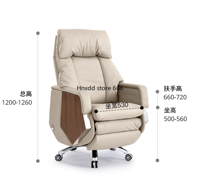 Leather Electric Home Comfort Ergonomic Comfort Ventilated Computer Chair