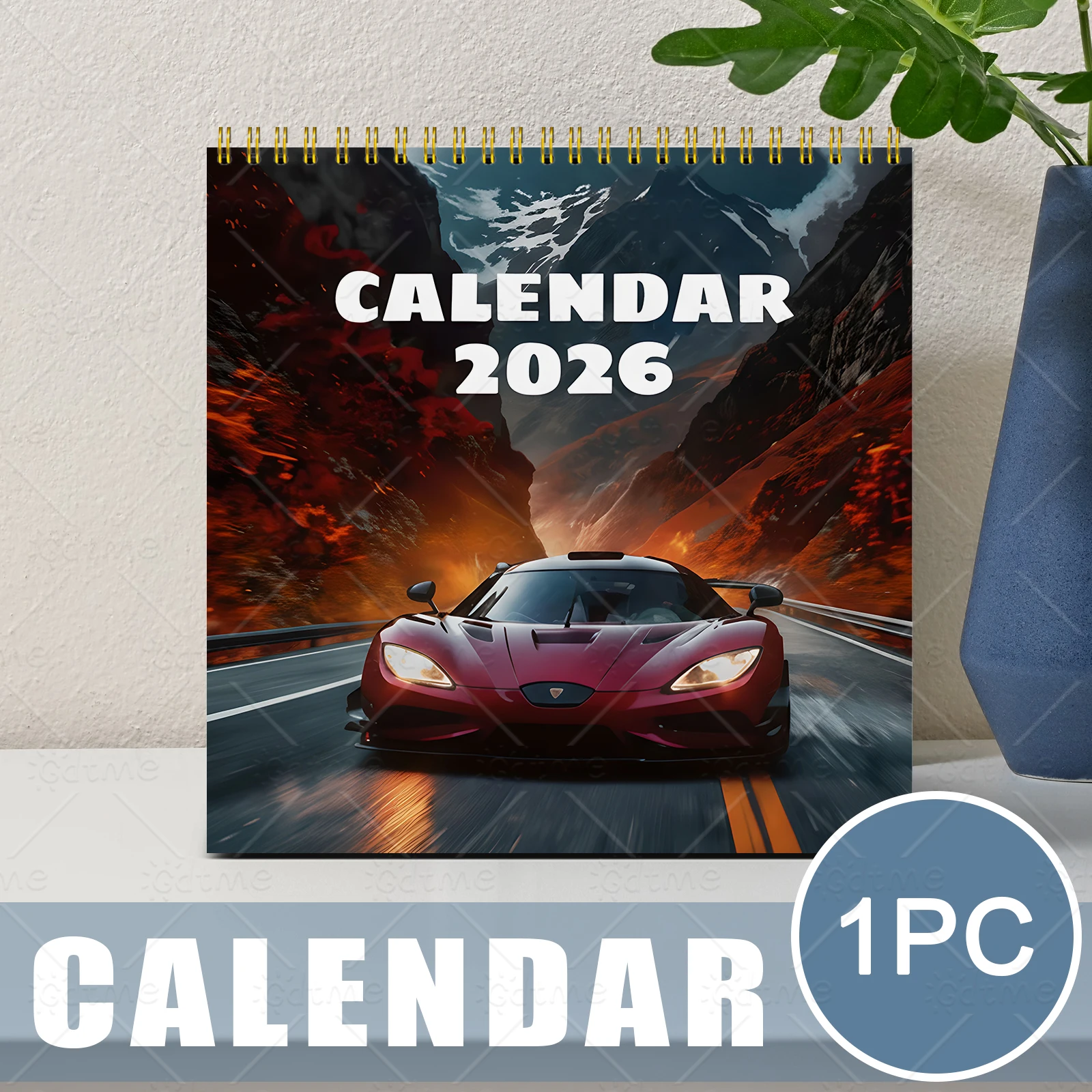 

Календарь-щенок 2026 года (акварель) — премиальная бумага с яркими цветами, на спирали для удобного крепления, идеальный подарок, ежемесячный обзор