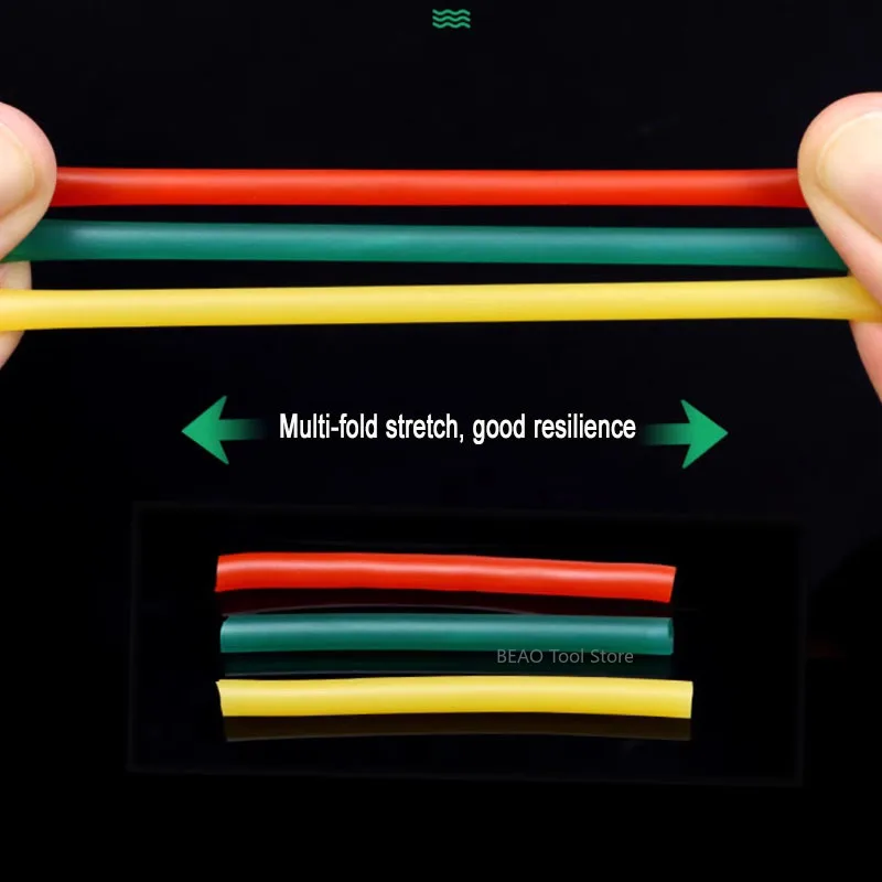 Latex Hose high elasticity tension band fitness elastic band Color rubber tube