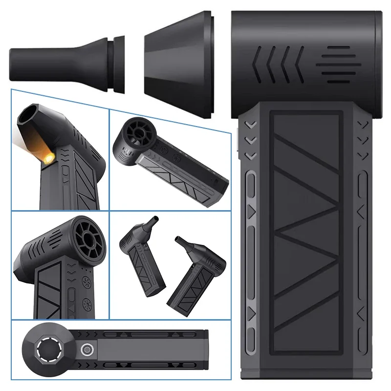 350000 RPM 8000mAh Pocket Dust Blower Mini Turbo Jet Fan Rechargeable 58m/s Turbo Violent Fan Powerful Blower for Cleaning