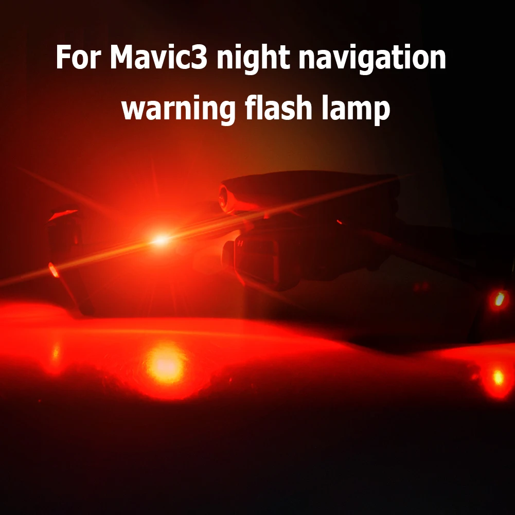 LED Strobe Warning Light USB Rechargeable Night Signal Light High Brightness for DJI Mavic 3/MINI/2/SE/Air 2S Drone Motorcycle