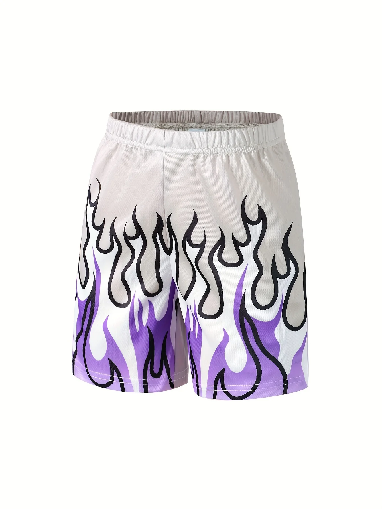 

Summer 2026 new 3D color flame-printed quick-drying sportswear, casual fashion, lightweight and breathable men's shorts