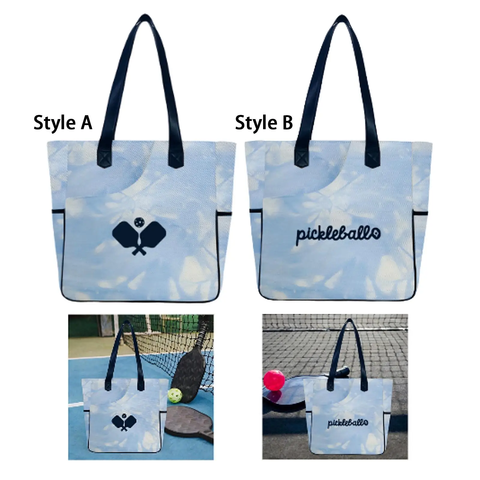 Tennis Tote Bag Pickleball Tote Bag Racquet Carrying Bag Tennis Shoulder Bag