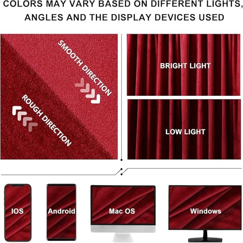 1pc Solid Red Color Velvet Warm Retro Luxury Curtains for Living Room Bedroom Decorationred European Curtain Mordern Window Door