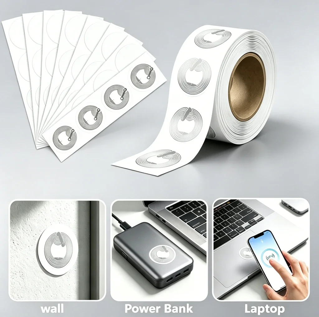 Ntag215 NFC Phone Available RFID Tag Stickers Adhesive Label NFC Ntag215 Self-adhesive Tag 13.56MHz ISO14443A Sticker