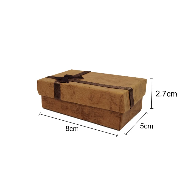 12 Stück/Set Ring- und Halsketten-Set in verschiedenen Farben, Schmuckbox, Halsketten-Etui, Ohrringhalter, 5*8 cm, Geschenkverpackung – Detail 6