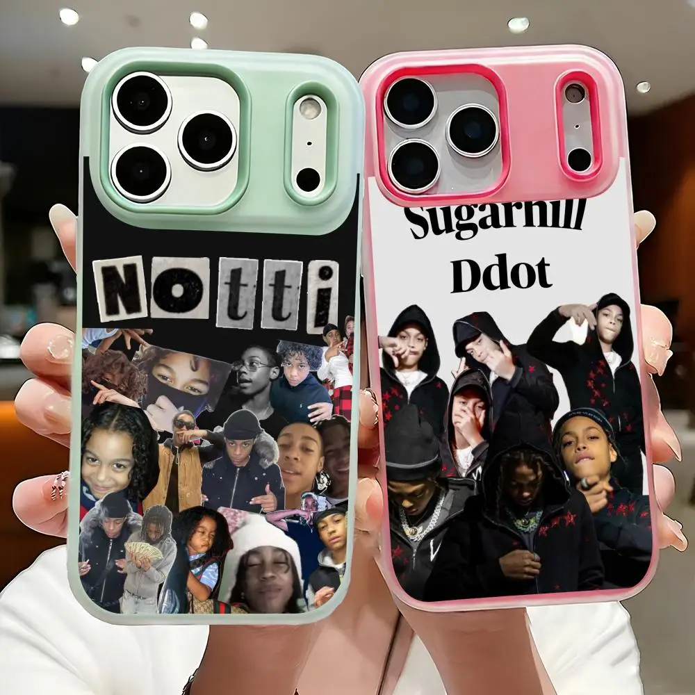 Rapper Dd osama Phone Case 2-in-1 Detachable Clear with Card Holder for iPhone 12-17 Soft Multi-Color view 3