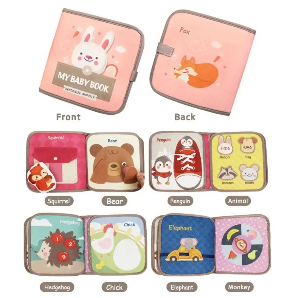 

Felt Cloth Puzzle Felt Book 3D Stereoscopic Montessori Felt Cloth Book Learning Educational Early Learning Educational Book