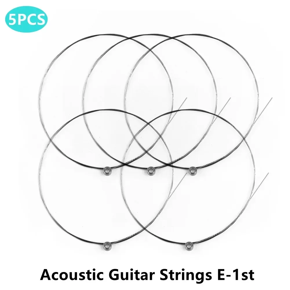 Single Guitar Strings Guitar Strings Ultra Durable E 1st Gauge 012 Single Acoustic Guitar String Replacements Pack Of 5