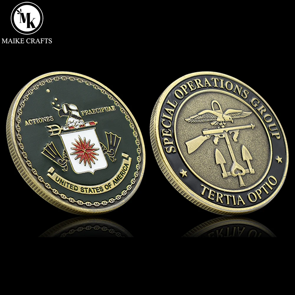 United States Special Operations Group Commemorative Coin Tertia Optio Challenge Coin Collection Gifts Customization Wholesale