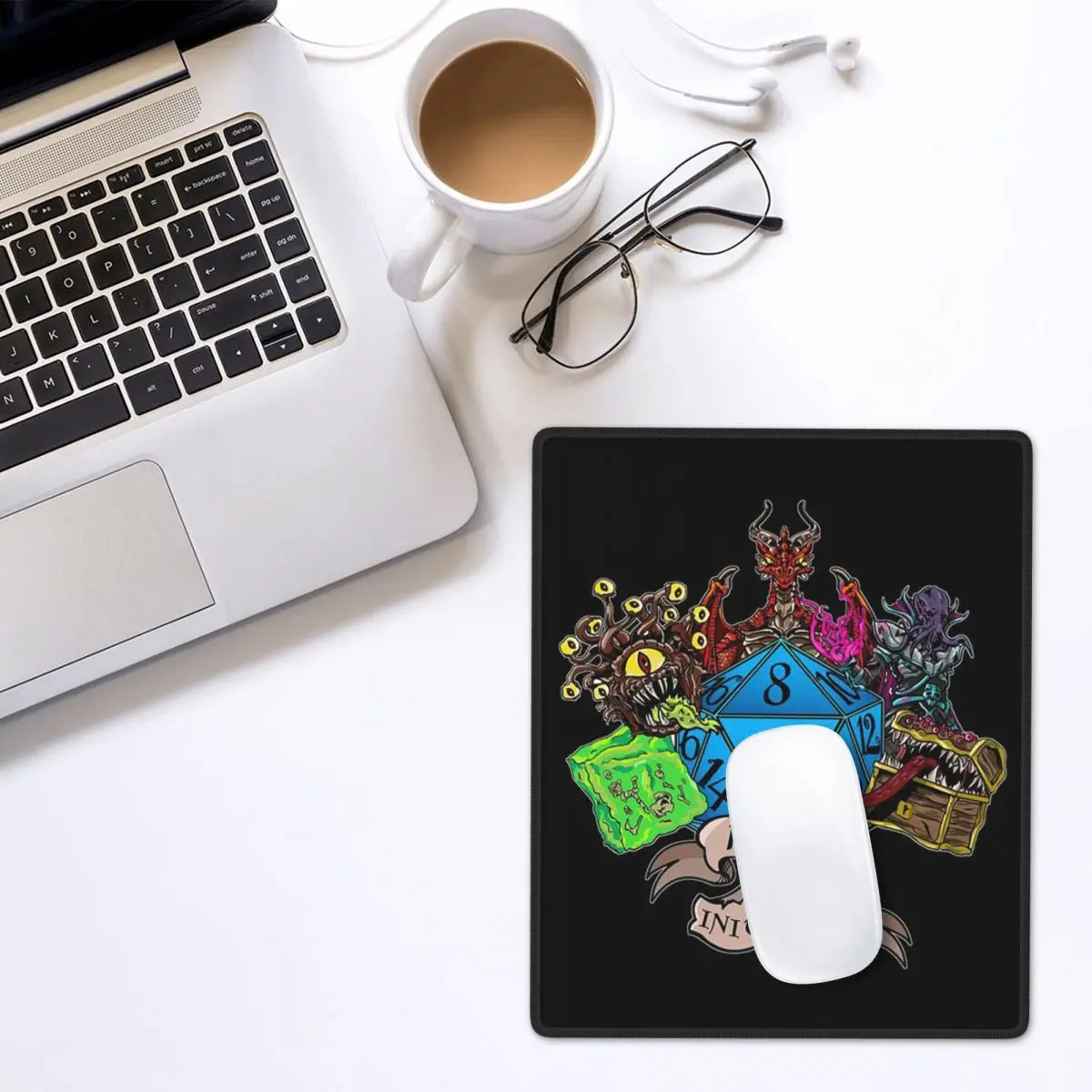 Roll Initiative Dungeon And Dragon Mouse Pad Gamer PC Laptop Mats Keyboard Computer Gaming Office Accessories Desk Mat