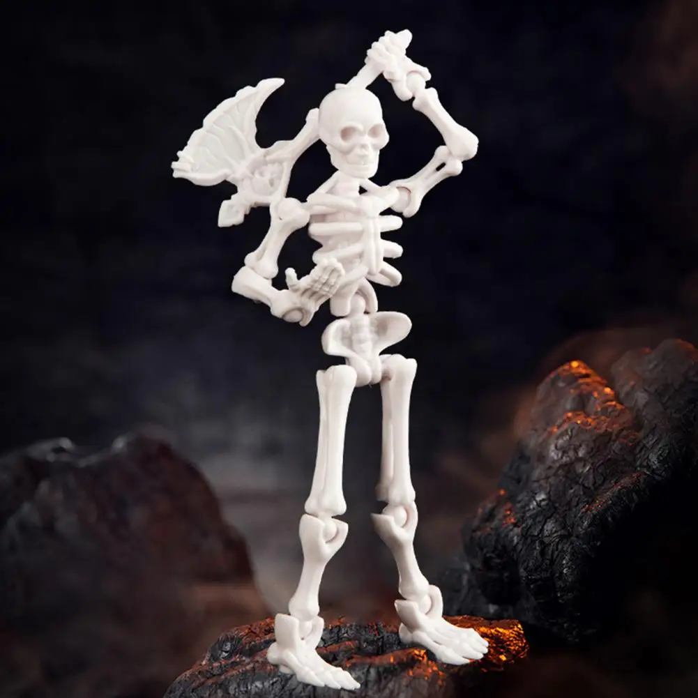 Collectible Action Figure with Accessories 3d Printed Skeleton Action Figure with Movable Joints Articulated for Collectors