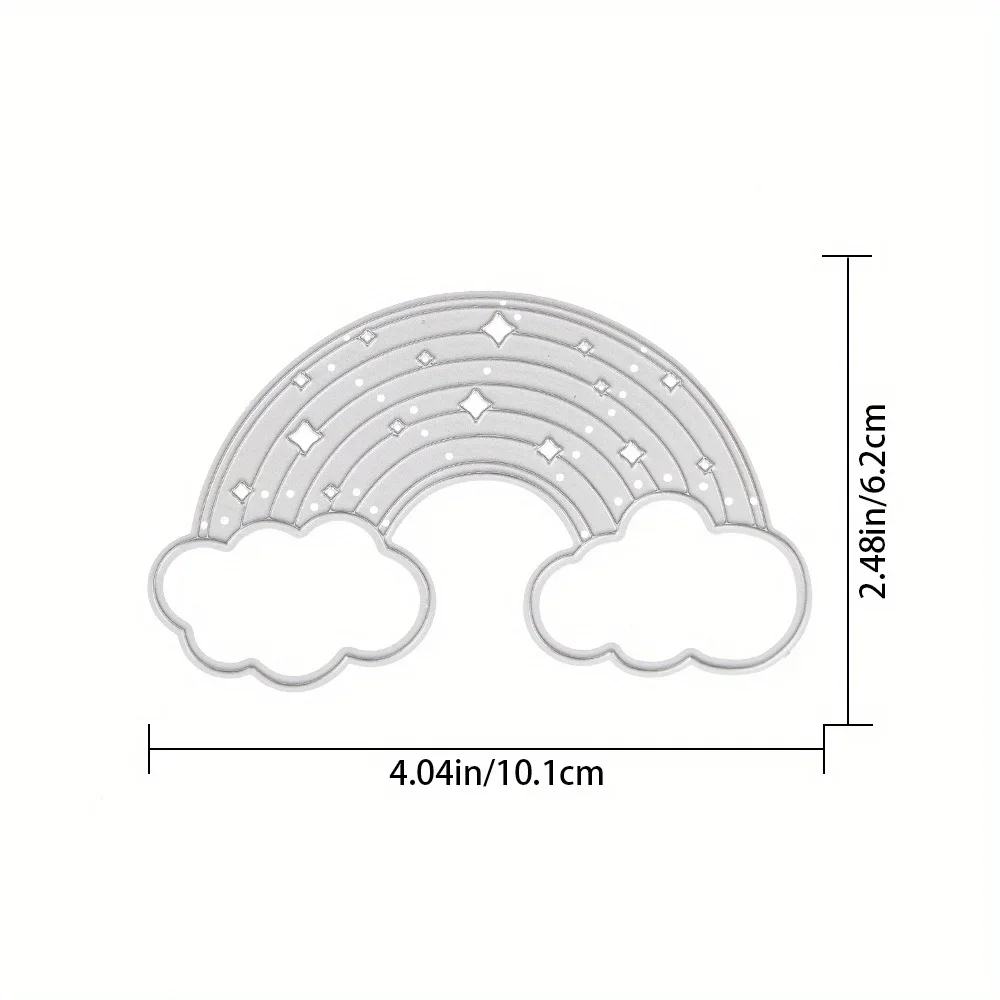 Crazyclown Rainbow Metal Cutting Dies DIY Scrapbooking Embossing Paper Photo Album Crafts Templates Mould Stencils