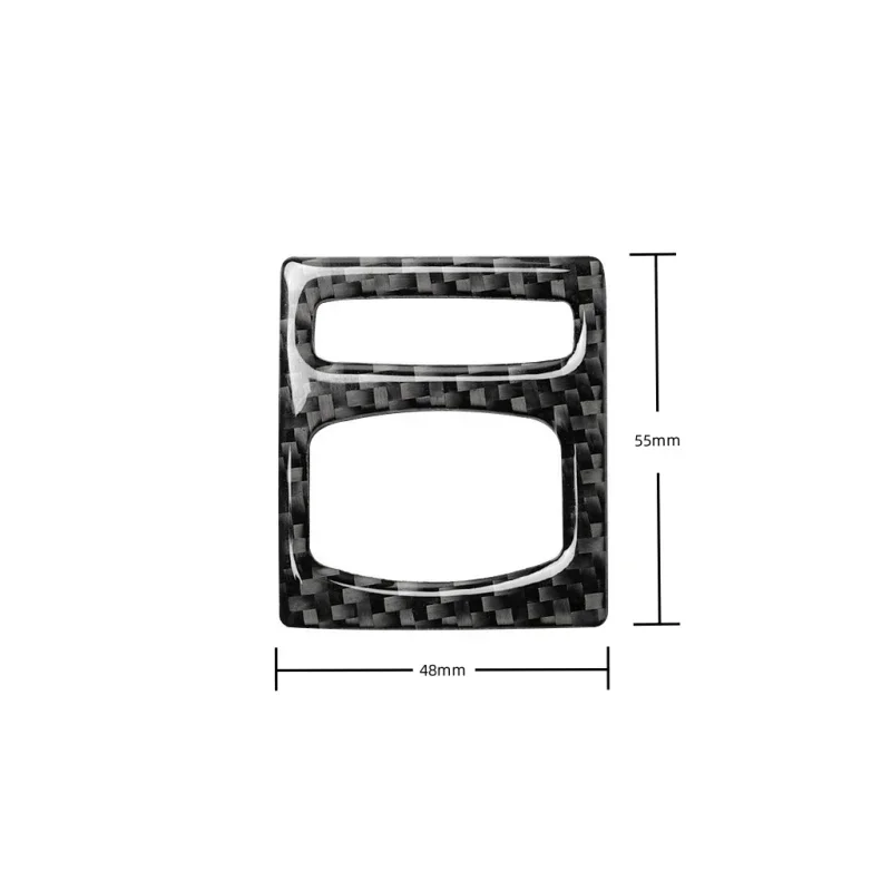 Carbon Fiber Car Air Outlet Air Volume Adjustment Trim Frame Stickers for BMW 5 Series F10 F18 2011-2017 Interior Accessories
