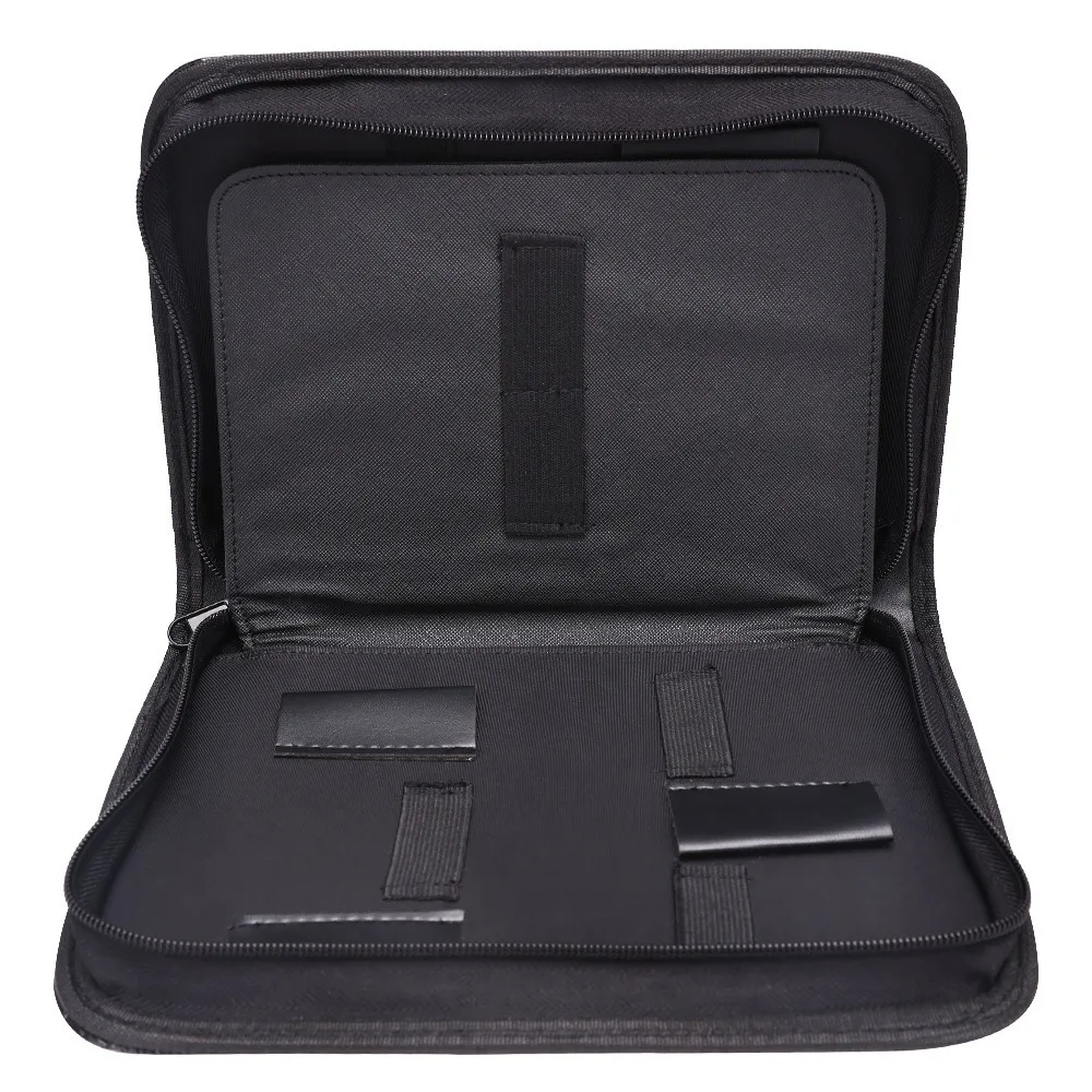 

Professional Shears Storage Bag Hairdressing Organizer Hair Comb Clip Bag Toolkit Matte PU Leather Portable Zipper Pouch