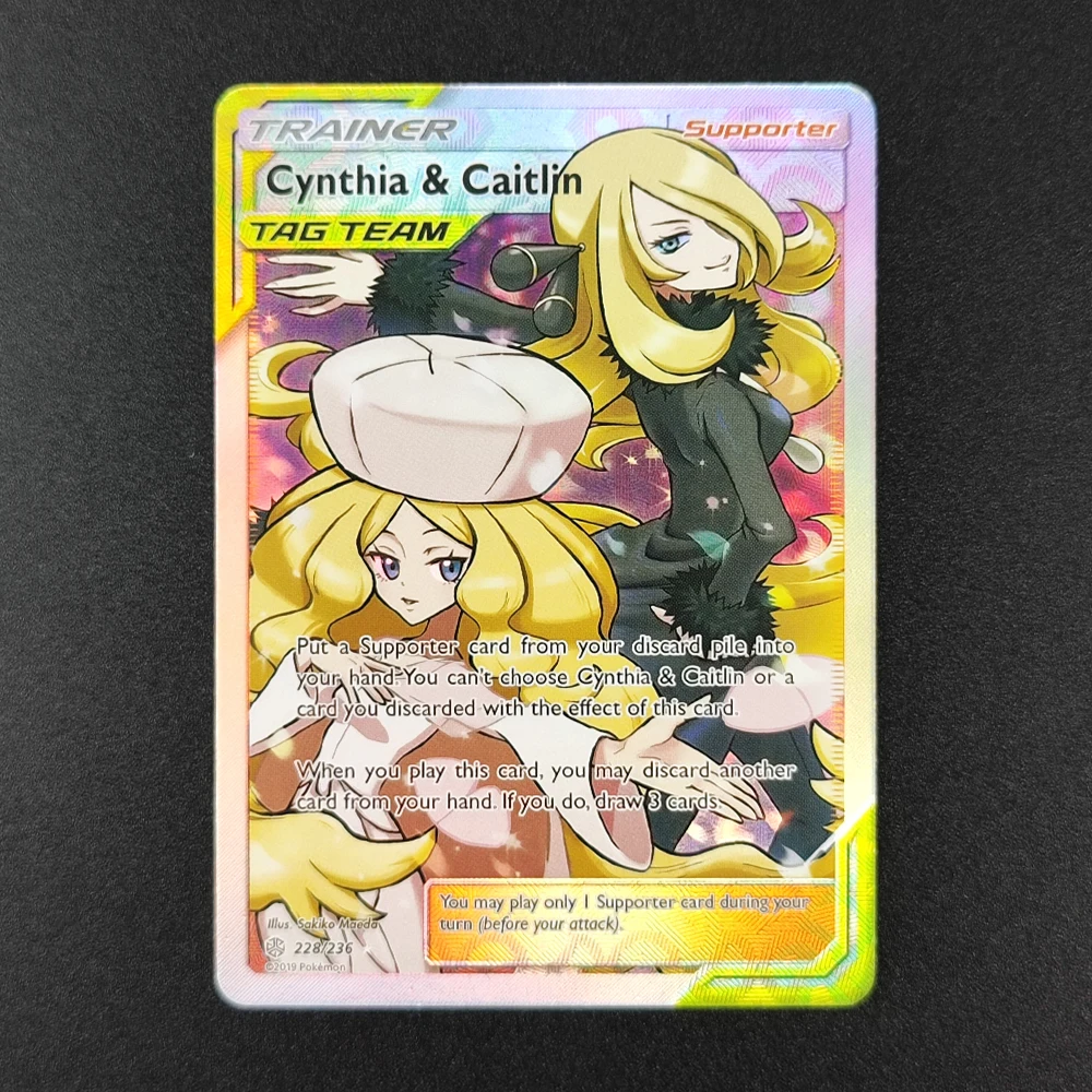 6 قطعة/المجموعة Diy بها بنفسك الذاتي Ptcg Sv9A Garchomp جمع بطاقة الانكسار اللون فلاش Ptcg المدرب إيثان سينثيا أنيمي بطاقة هدية لعبة