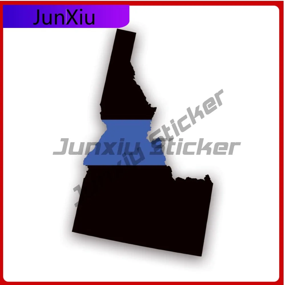 

Trendy Idaho State Shaped The Thin Blue Line Sticker Decal American Made Uv Protected Police First Responder Law Enforcement