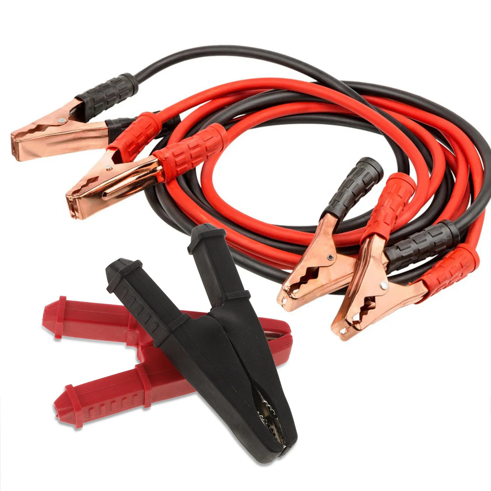 2Pcs Professional Alligator Test Clips Heavy Duty Electrical Clamps Battery Connectors Mini Crocodile Clips for Electronics