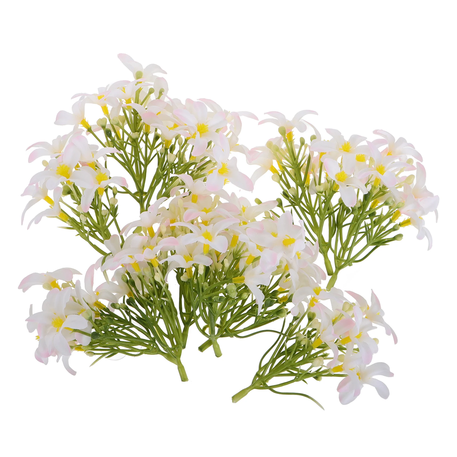

10 Pcs Artificial Lily Flowers Simulated Plumeria Headpiece Decorative DIY Bulk White Silk Fake Flowers Artificial Flower Lilies