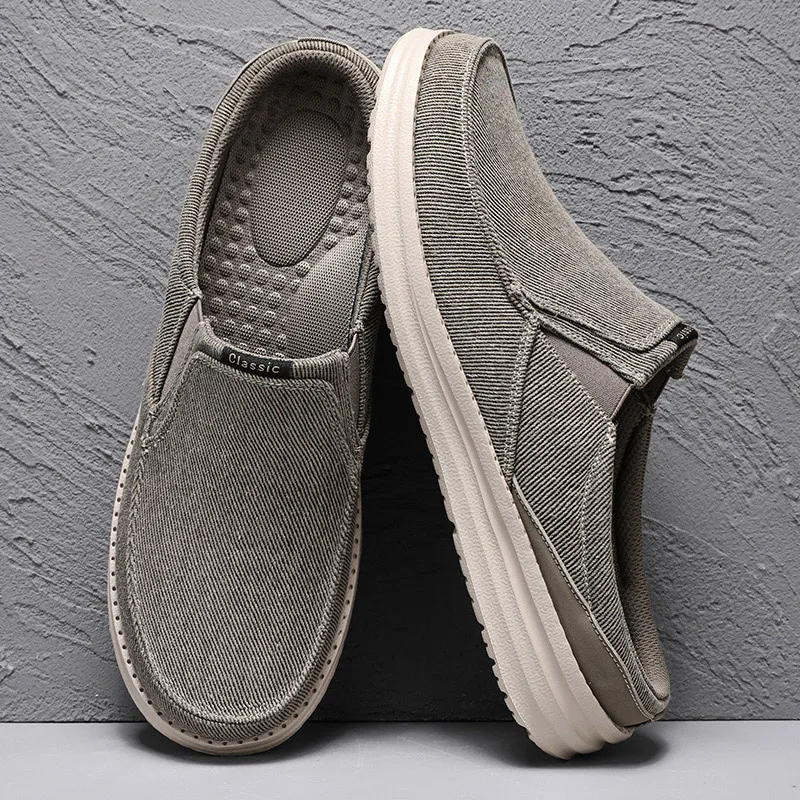 Summer Men Half Shoes Casual Canvas Shoes Lightweight Comfortable Big Size 47 48 Dropshipping 2023