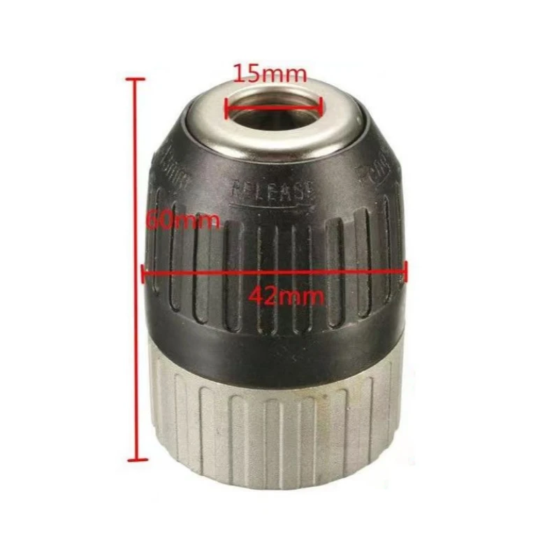 Imagem -04 - Auto Locking Metal Chuck Drill Keyless Conversion Wrench Adapter Quick Change 220unf Impact Martelo Elétrico 10 mm 13 mm