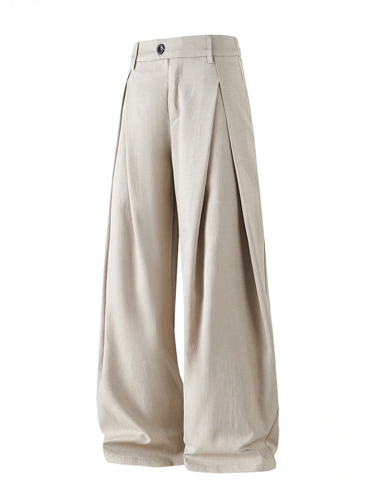 

PaulFrank Large-Mouth Monkey A-Line Pleated Wide-Leg Men's Casual Loose Spring Long Pants Youth Trend Polyester Blend Fiber