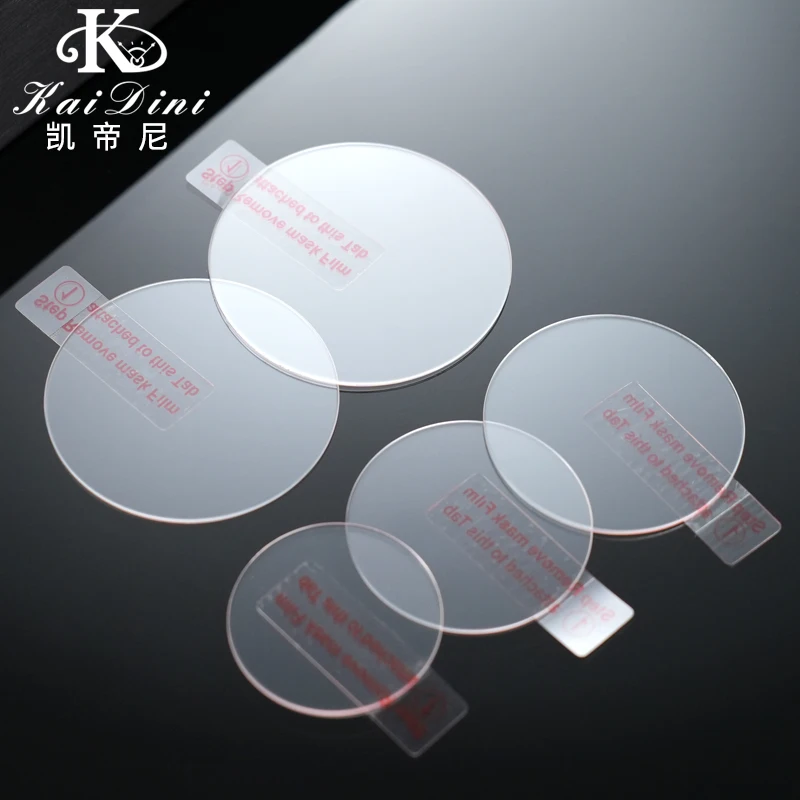 2pcs Diameter 28-45mm Universal Round Tempered Glass Protective Film Screen Protector Cover For Samsung Xiaomi Huawei SmartWatch
