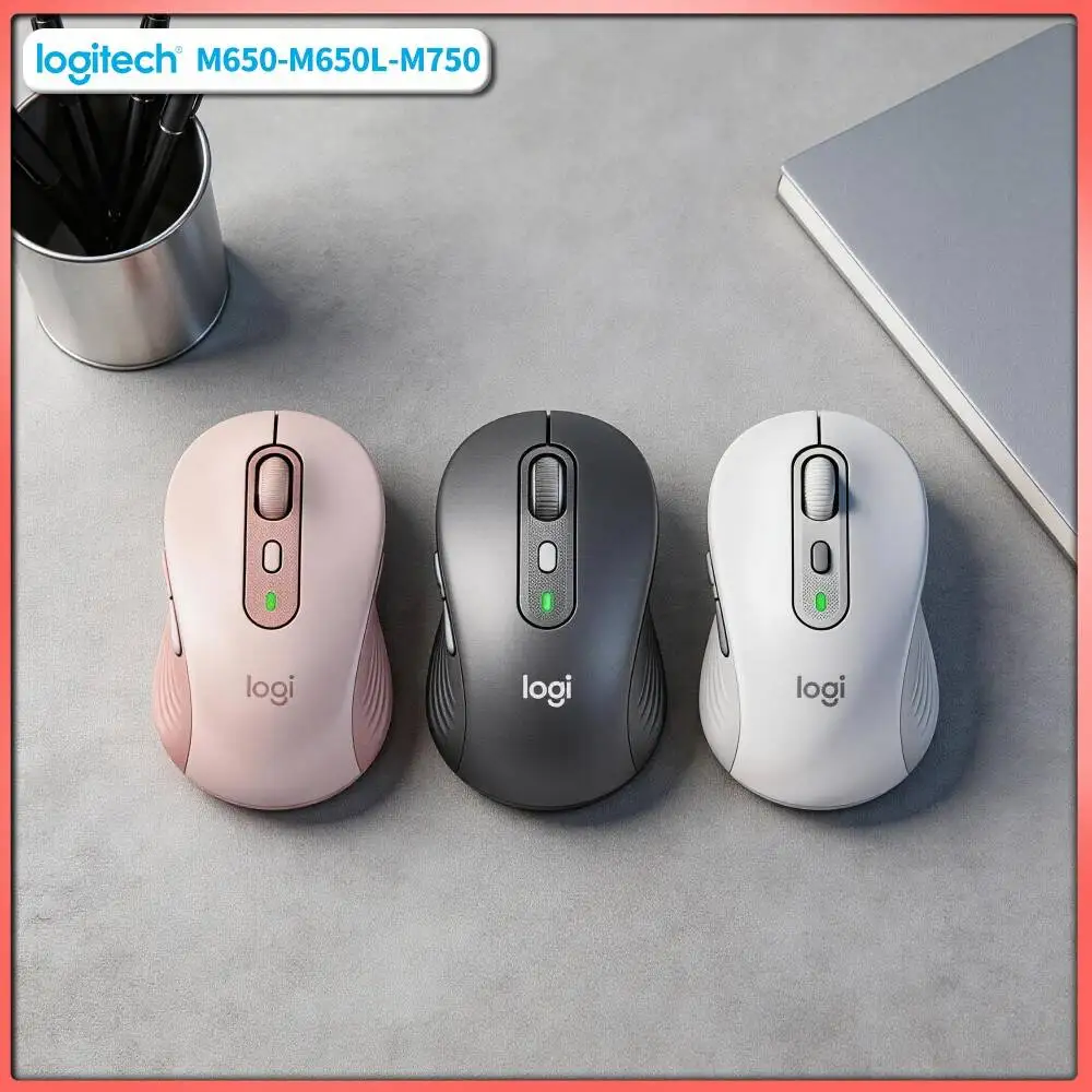 Logitech M750 Silent Mouse - 90% Noise Reduction Tech, Soft Comfort Grips, 24-Month Battery, Multi-System Compatible Pick Tool