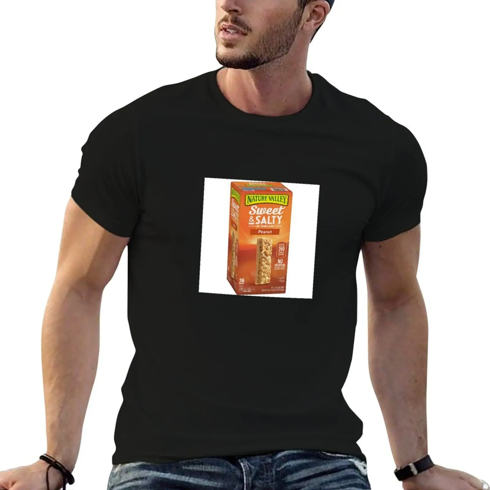 Camiseta Nature Valley Sweet & Salty Granola Bars, camisetas de algodón 100% para hombre, camiseta de verano, camiseta informal para hombre