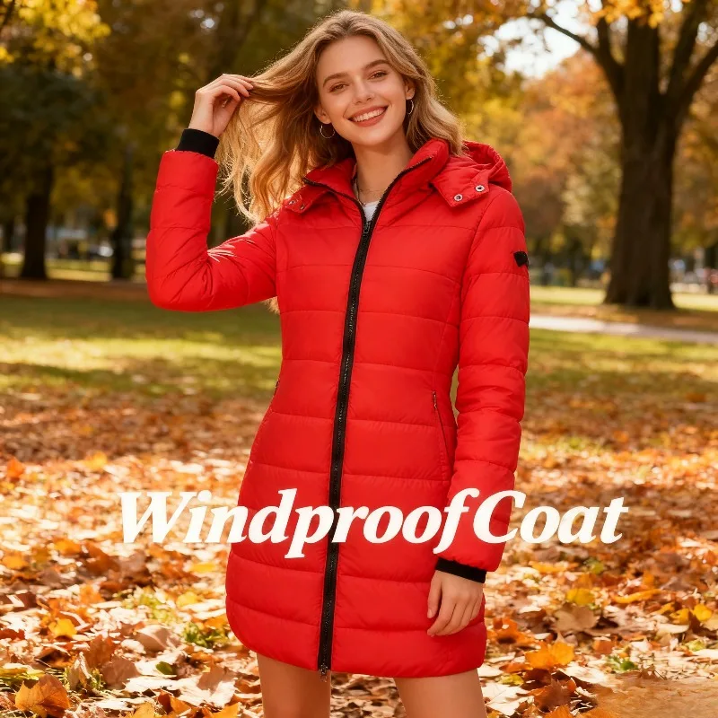 

Clothes Removable Hat Long Sleeve Autumn and Winter Warm Jackets Cotton Clothes for Women