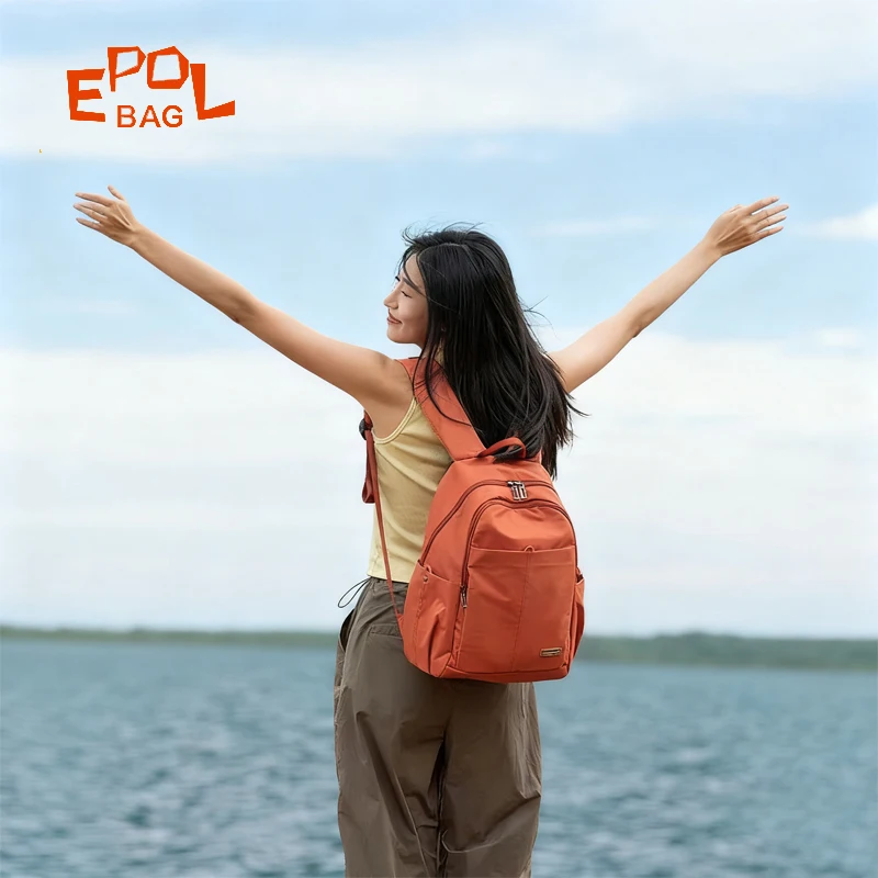 

Fouvor Large Women's Backpack Casual Fashion Travel Lightweight Laptop Backpacks 2025 Nylon New Shoulder Bags Female 2961-22